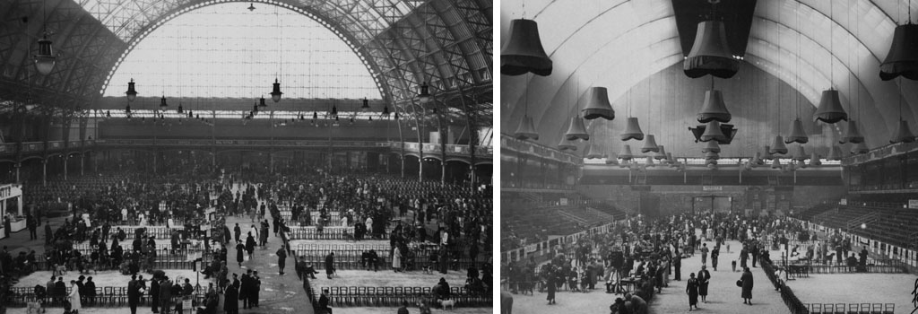 Crufts Dog Show at the Royal Agricultural Hall, Islington, London - February, 1938. Date: 1938