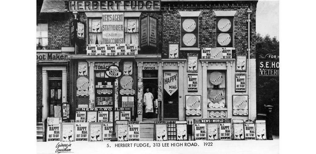 Herbert Fudge Newsagent 1922