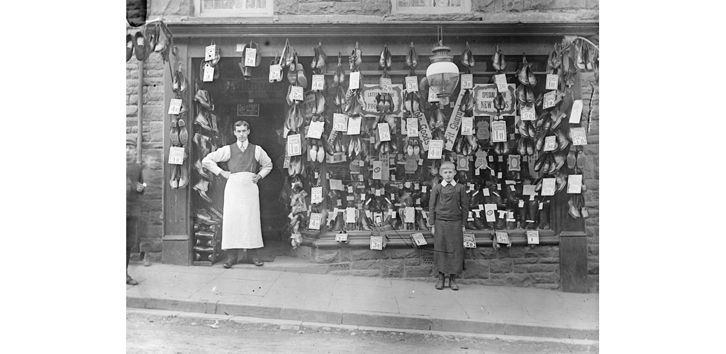 Cobbler's shop front, St David's, Pembrokeshire, South Wales