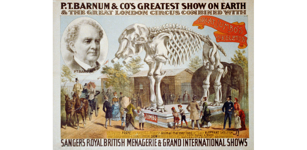 Poster for P.T. Barnum & Circus featuring