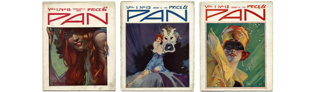 Covers of Pan Magazine, January and February 1920