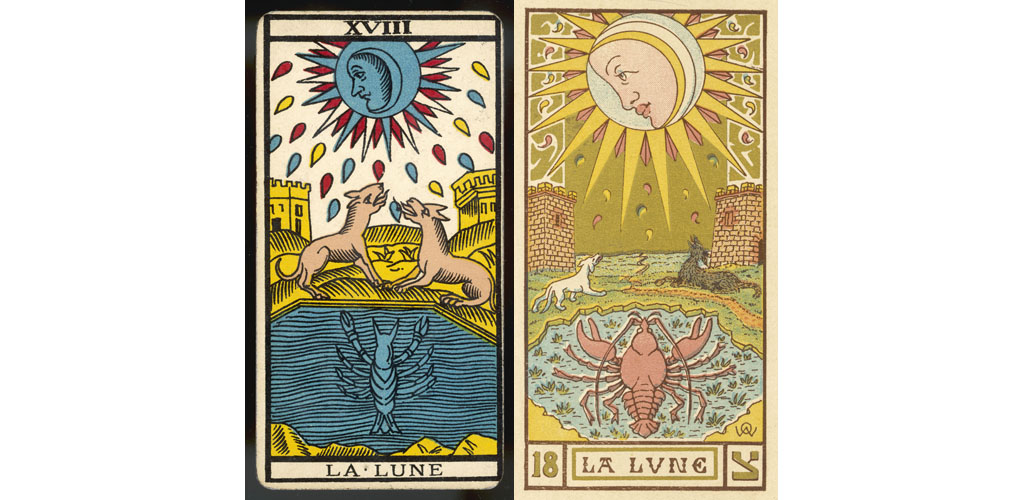 Tarot Card 18 - La Lune (The Moon).