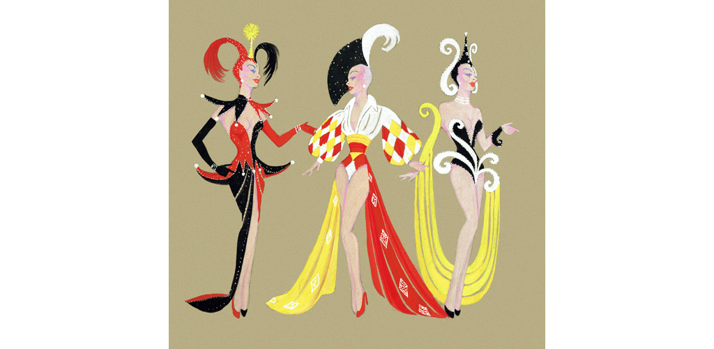 Original costume design for one of the performers at Murray's Cabaret Club, 16-18 Beak Street, Soho, London. Date: