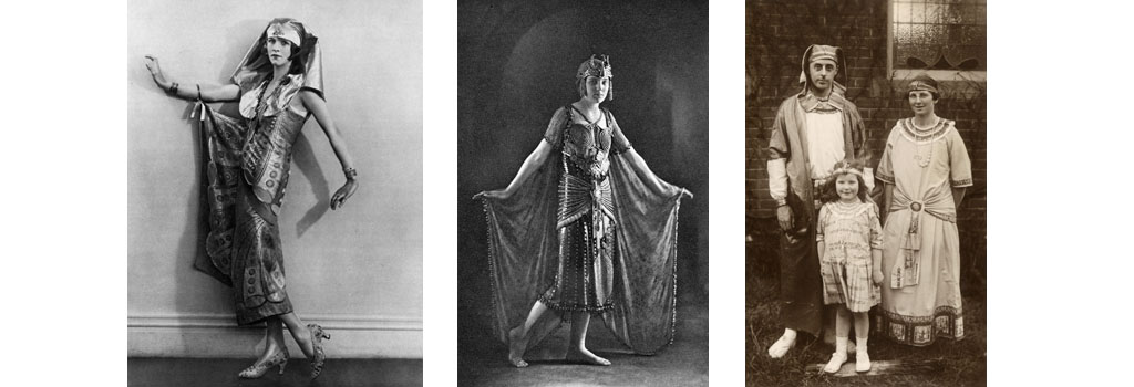 Princess Otto von Bismarck, formerly Miss Anne-Marie Tengbom, pictured in fancy dress as the Moon in an Egyptian tableau 'as produced by King Tutankhamen' at the Galaxy Ball in aid of St. John's Hospital, Lewisham at the Park Lane Hotel in November 1929. The costume was designed by Mr Robin d'Erlanger whose wife was organiser of the ball. 1929