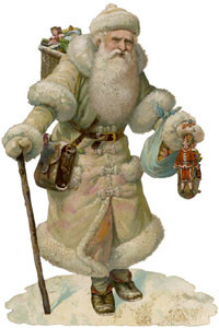 SANTA IN WHITE