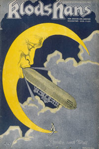 Count Zeppelin's next destination - the Moon ! Date: 1908