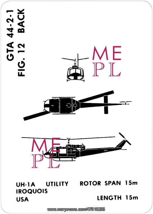 : 12 a UH-1A Iroquois : 12 a UH-1A Iroquois