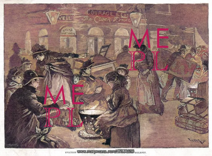 : 130 EVICTED / SLUM / 1891 : 130 EVICTED / SLUM / 1891