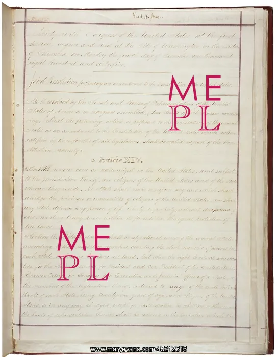 : 14th Amendment to the U.S. Constitution: ? : 14th Amendment to the U.S. Constitution: ?