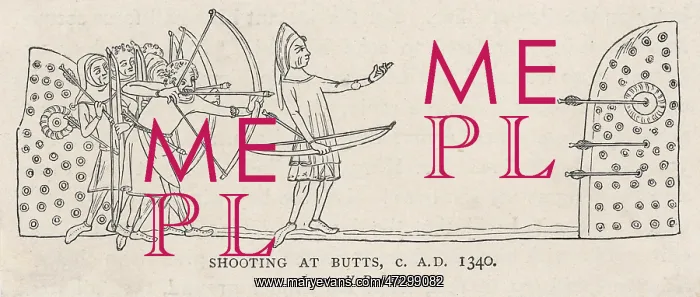 : 14th century Archery at Butts : 14th century Archery at Butts
