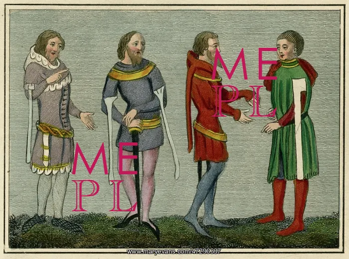 : Four 14th century Men : Four 14th century Men
