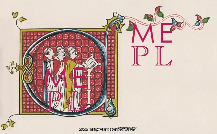 : 14th century Monks Singing : 14th century Monks Singing