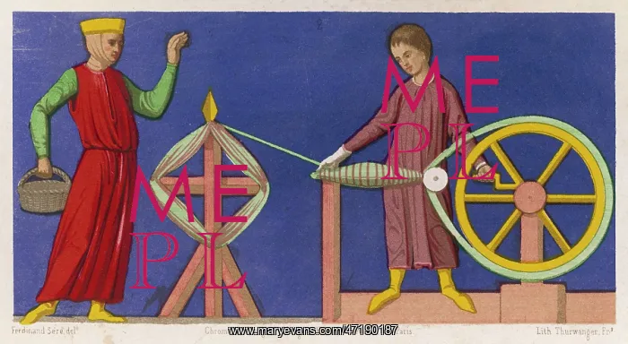 : 14th century Spinning