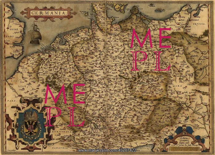 : 1570 map of German States. From Abraham ? : 1570 map of German States. From Abraham ?