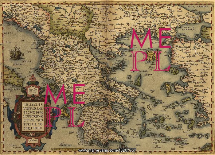 : 1570 map of Greece, then under the rule ? : 1570 map of Greece, then under the rule ?