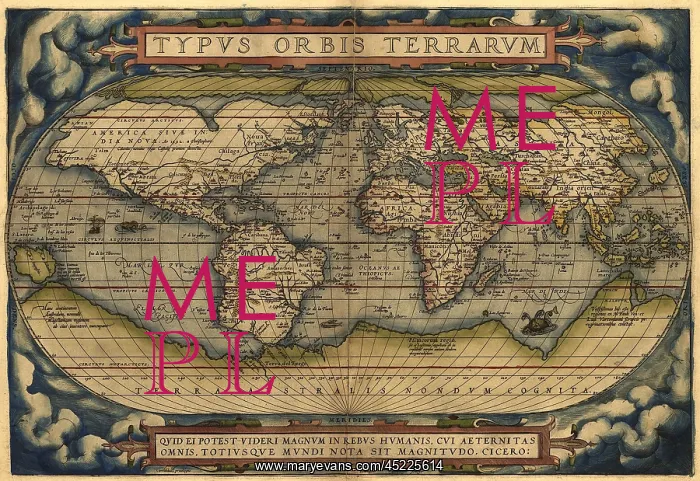  : 1570 map of the World. Australia is depicted ?