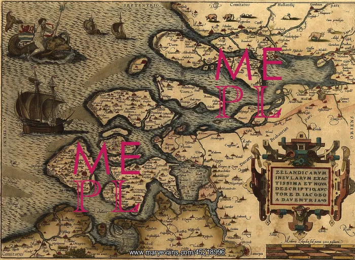 : 1570 map of Zeeland (Southern Netherlands). ? : 1570 map of Zeeland (Southern Netherlands). ?