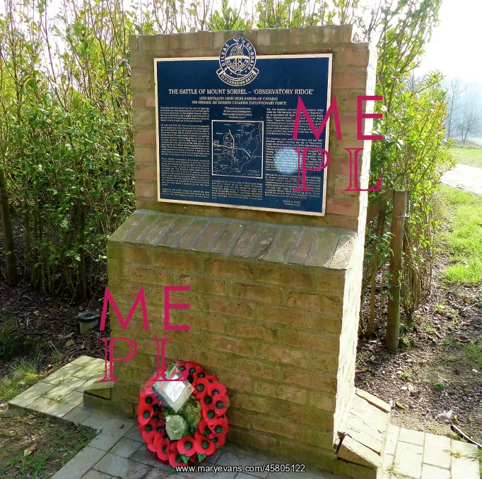 : 15th Bn, Can 48th Highlanders Memorial, Battle of Mount Sor : 15th Bn, Can 48th Highlanders Memorial, Battle of Mount Sor