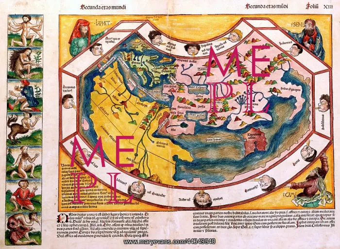  : 15th century Map of the Old World