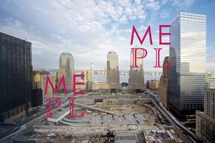 : The 16 acre World Trade Center site cleared and : The 16 acre World Trade Center site cleared and