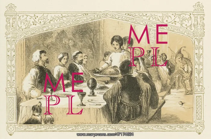 : 16th century Christmas dinner : 16th century Christmas dinner