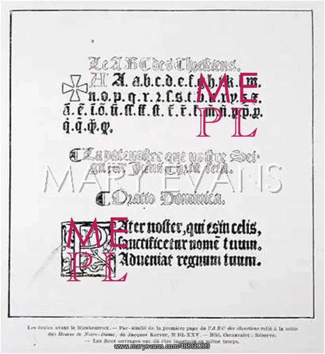  : 16th century French schoolbook