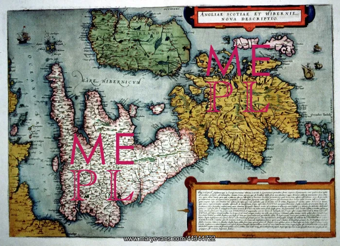 : 16th century Map of the British Isles