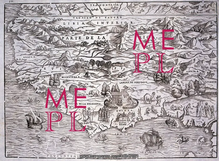  : 16th century Map of West Africa