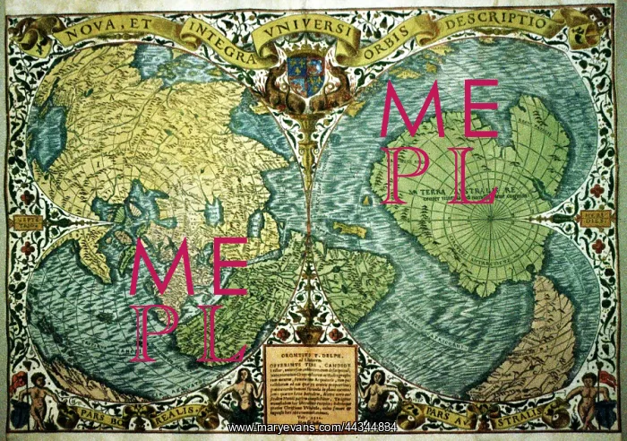  : 16th century Map of the World