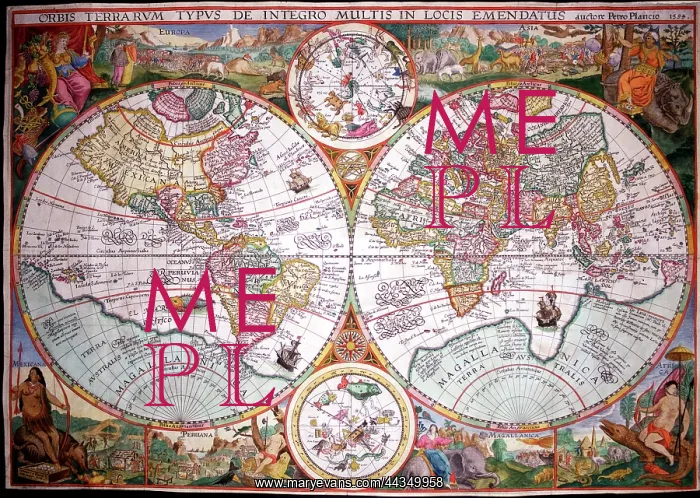  : 16th century Map of the World