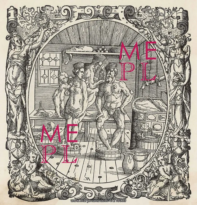 : 16THC FAMILY BATHING : 16THC FAMILY BATHING