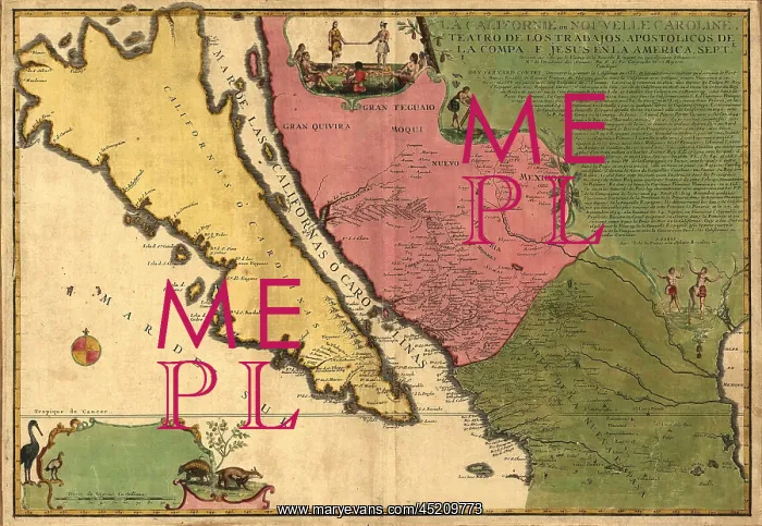 : 1720 map of Baja California and northwest ? : 1720 map of Baja California and northwest ?