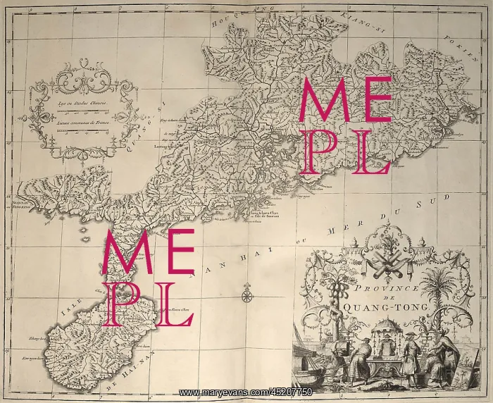 : 1737 map of South China coast, including ? : 1737 map of South China coast, including ?