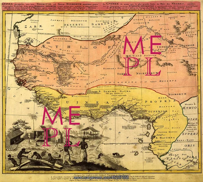 : 1743 map of west coast of Africa where ? : 1743 map of west coast of Africa where ?