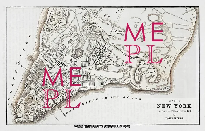 : 1782-5 MAP OF NEW YORK : 1782-5 MAP OF NEW YORK