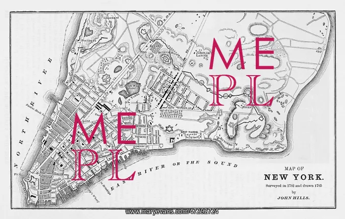 : 1782-5 MAP OF NEW YORK : 1782-5 MAP OF NEW YORK