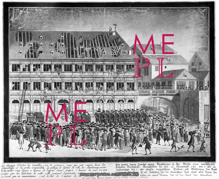 : 1789 Revolution. Plundering of the : 1789 Revolution. Plundering of the