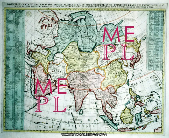  : 17th  /  18th century Map of Asia