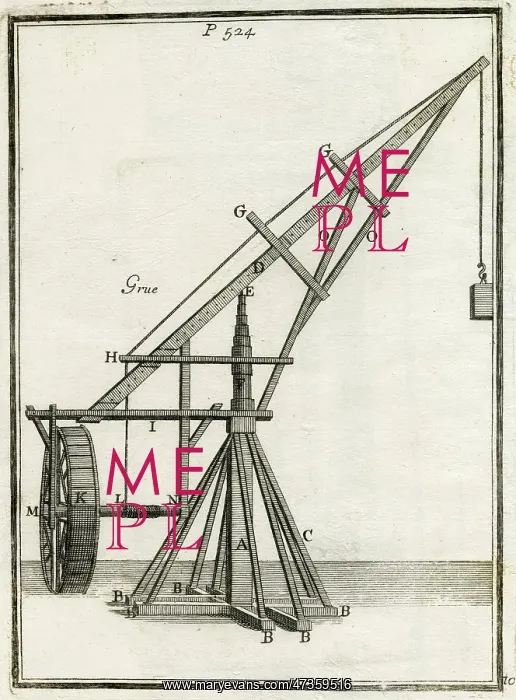 : 17TH CENTURY CRANE : 17TH CENTURY CRANE