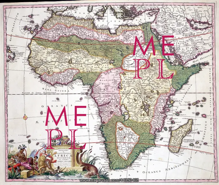  : 17th century Map of Africa
