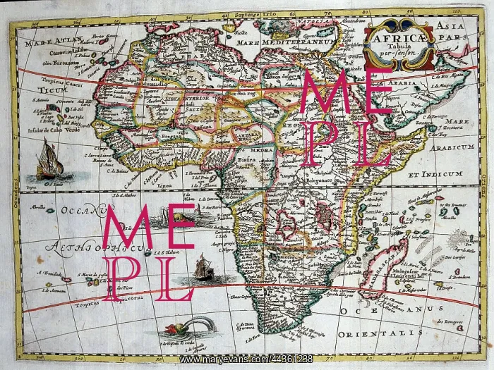  : 17th century Map of Africa (Mini)