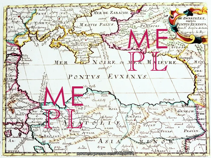  : 17th Century Map of the Black Sea
