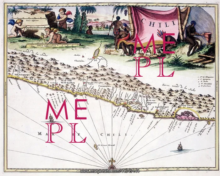  : 17th century Map of Chile (Chile)