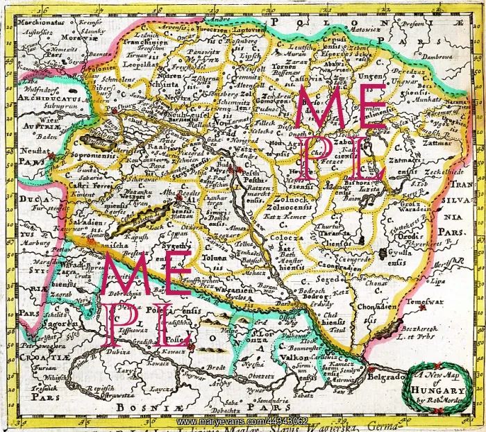  : 17th century Map of Hungary