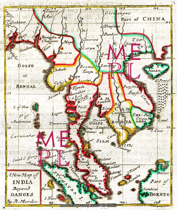  : 17th century Map of India