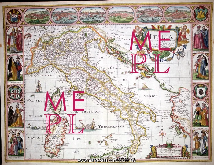  : 17th century Map of Italy