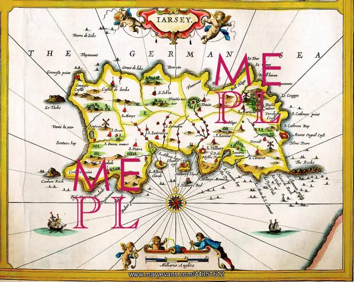  : 17th century map of Jersey