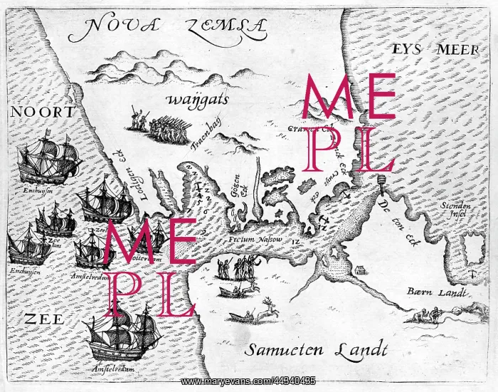  : 17th century Map of Nova Zembla