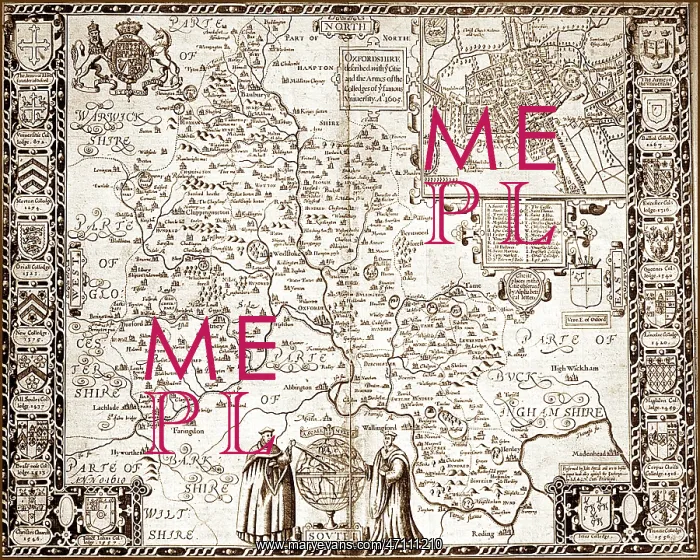  : 17th Century Map of Oxfordshire