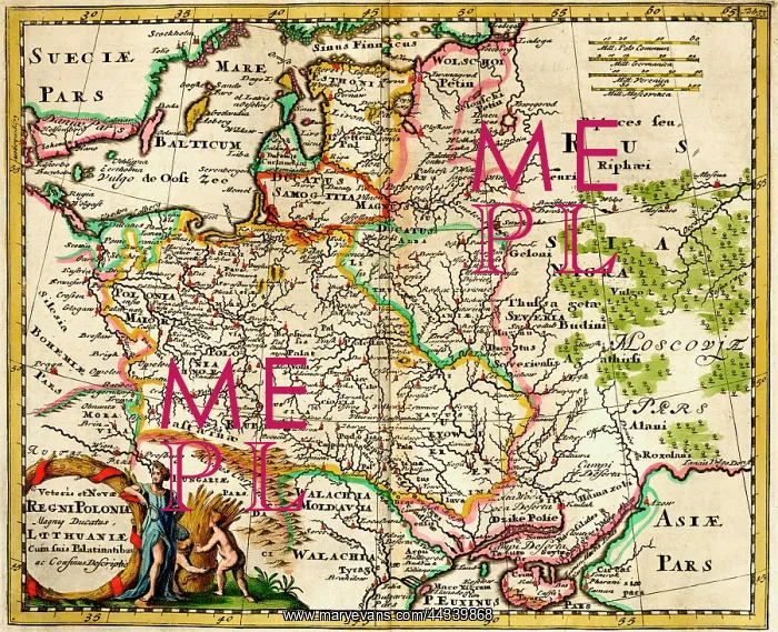  : 17th century Map of Poland